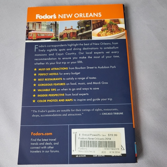 Fodor's Travel Intelligence New Orleans 2014 paperback travel guidebook GUC - Picture 2 of 3